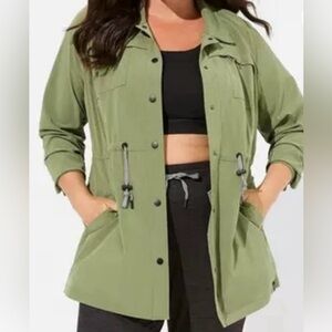 Happy Camper by Torrid Olive Anorak Jacket